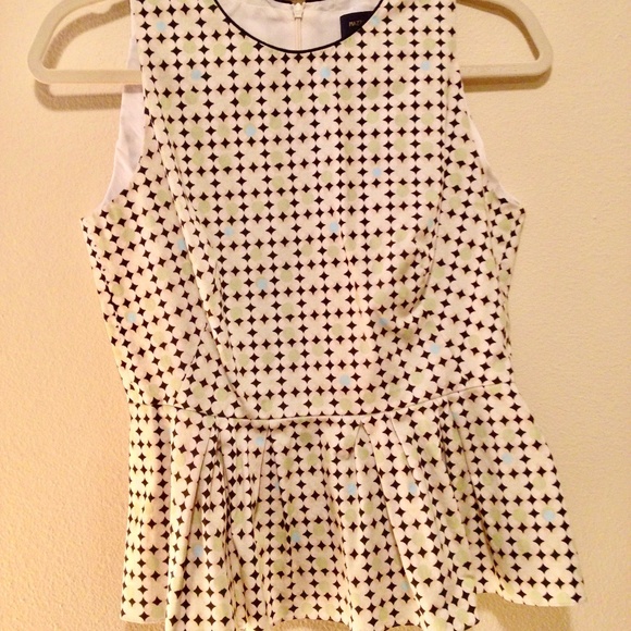 Piazza Sempione Peplum Blouse Top - Italian - Picture 1 of 6